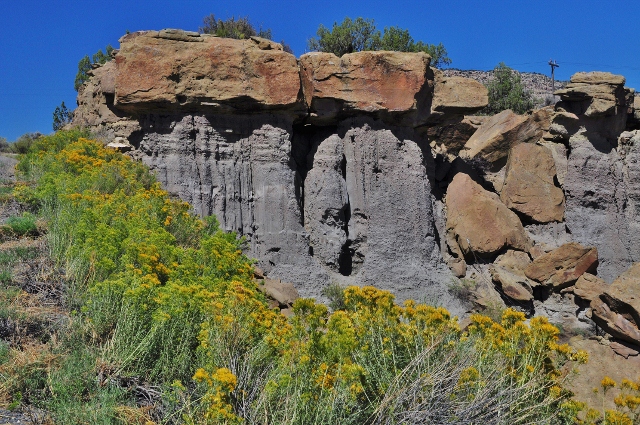 rock formation in DeBeque Canyon